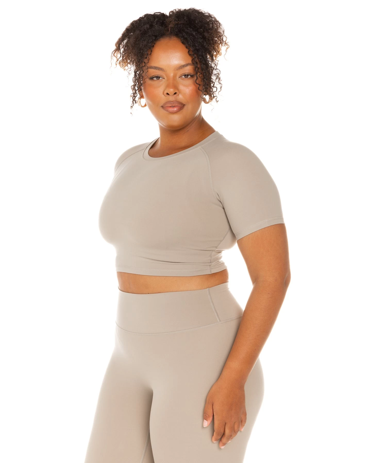 Elite Eleven Aura Crop Tee - Vintage Khaki 6 Elite Eleven Aura Crop Tee - Vintage Khaki - Image 6