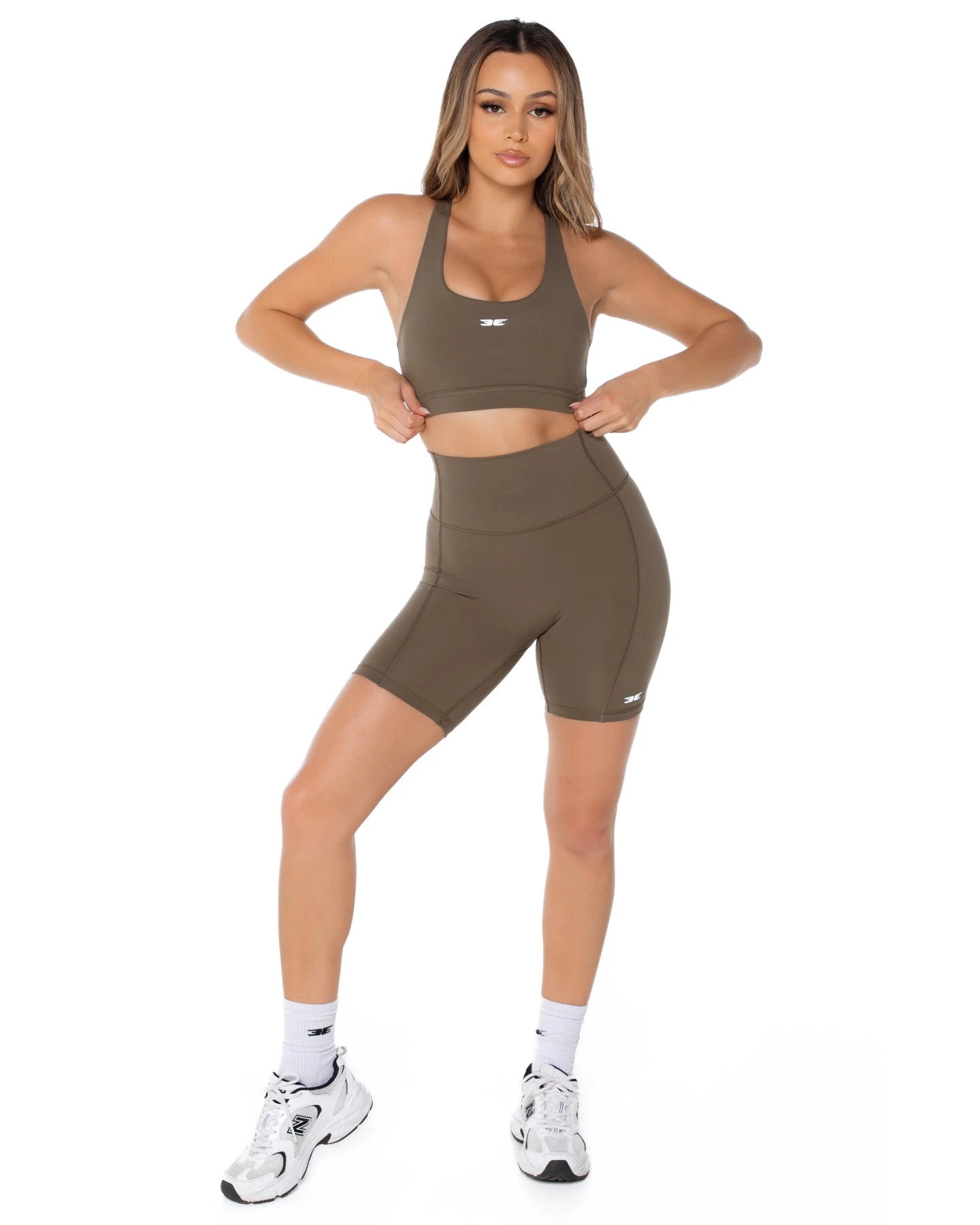 Elite Eleven Curve Shorts - Dusty Khaki 2 Elite Eleven Curve Shorts - Dusty Khaki - Image 2