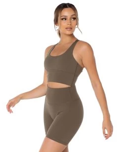 Elite Eleven Aura Bra - Dusty Khaki -Fit Style Shop EliteOctEcom1789