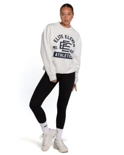 Elite Eleven Athletics Team Crewneck - Polar Grey -Fit Style Shop Elitewinterecom114911