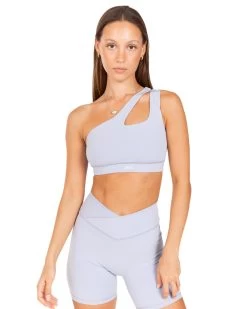 Elite Eleven Asymmetric Bra - Blue Blizzard
