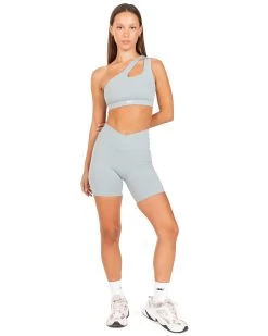 Elite Eleven Asymmetric Bra - Sea Foam -Fit Style Shop JULYECOM BRYLEE30871