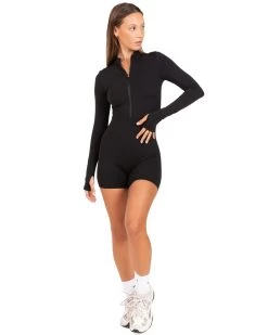 Elite Eleven Long Sleeve Unitard - Black 8 Elite Eleven Long Sleeve Unitard - Black -Fit Style Shop JULYECOM BRYLEE31343