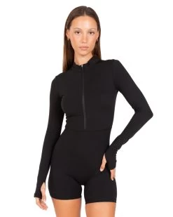 Elite Eleven Long Sleeve Unitard - Black 10 Elite Eleven Long Sleeve Unitard - Black -Fit Style Shop JULYECOM BRYLEE31376
