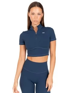 Elite Eleven Auraluxe Crop Tee - Navy