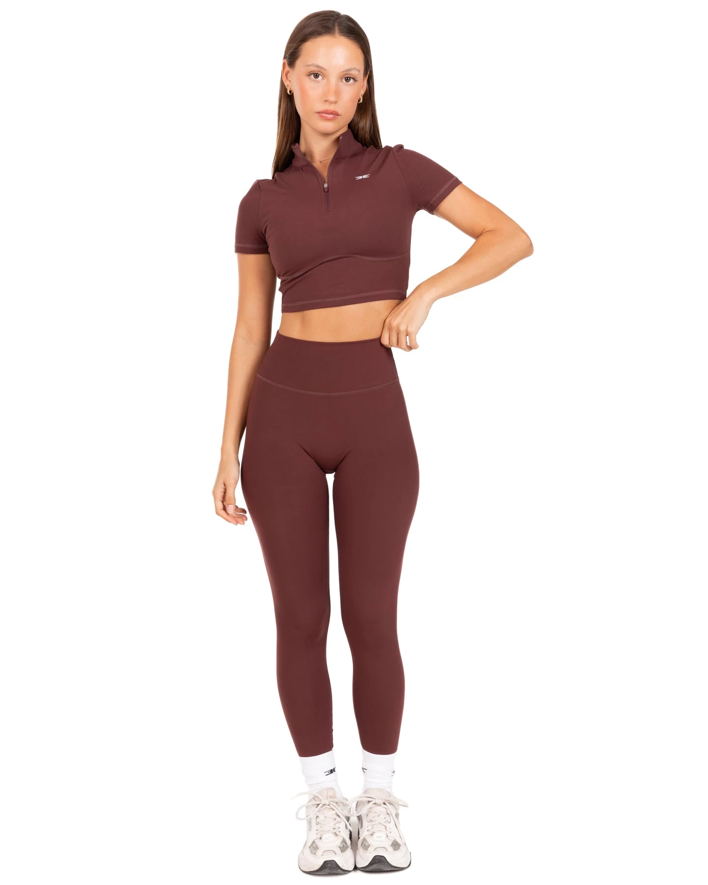 Elite Eleven Auraluxe Crop Tee - Decadent Chocolate 2 Elite Eleven Auraluxe Crop Tee - Decadent Chocolate - Image 2