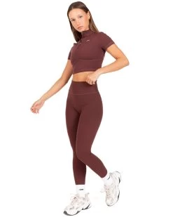 Elite Eleven Auraluxe Crop Tee - Decadent Chocolate 6 Elite Eleven Auraluxe Crop Tee - Decadent Chocolate -Fit Style Shop JULYECOM BRYLEE32283