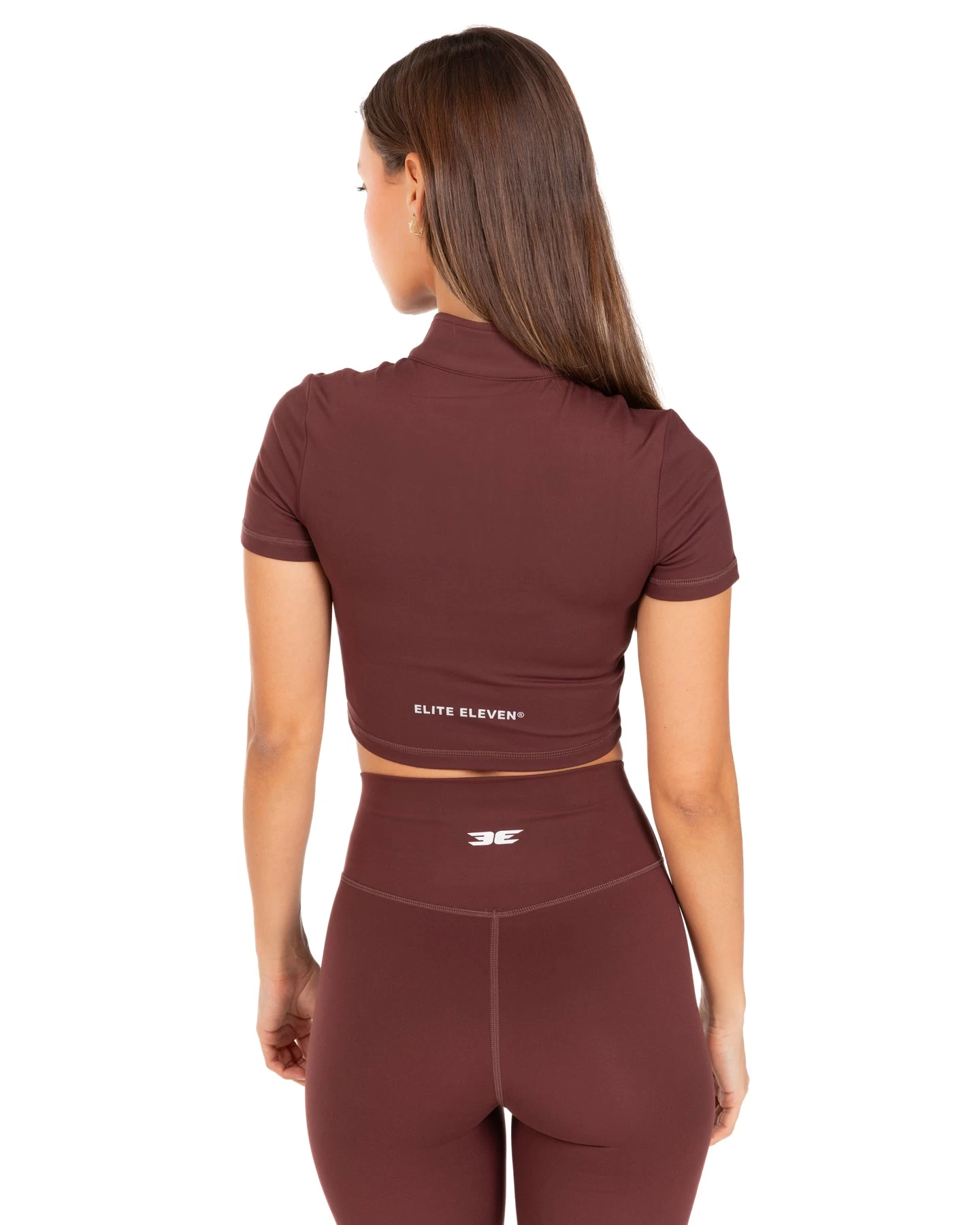 Elite Eleven Auraluxe Crop Tee - Decadent Chocolate 4 Elite Eleven Auraluxe Crop Tee - Decadent Chocolate - Image 4