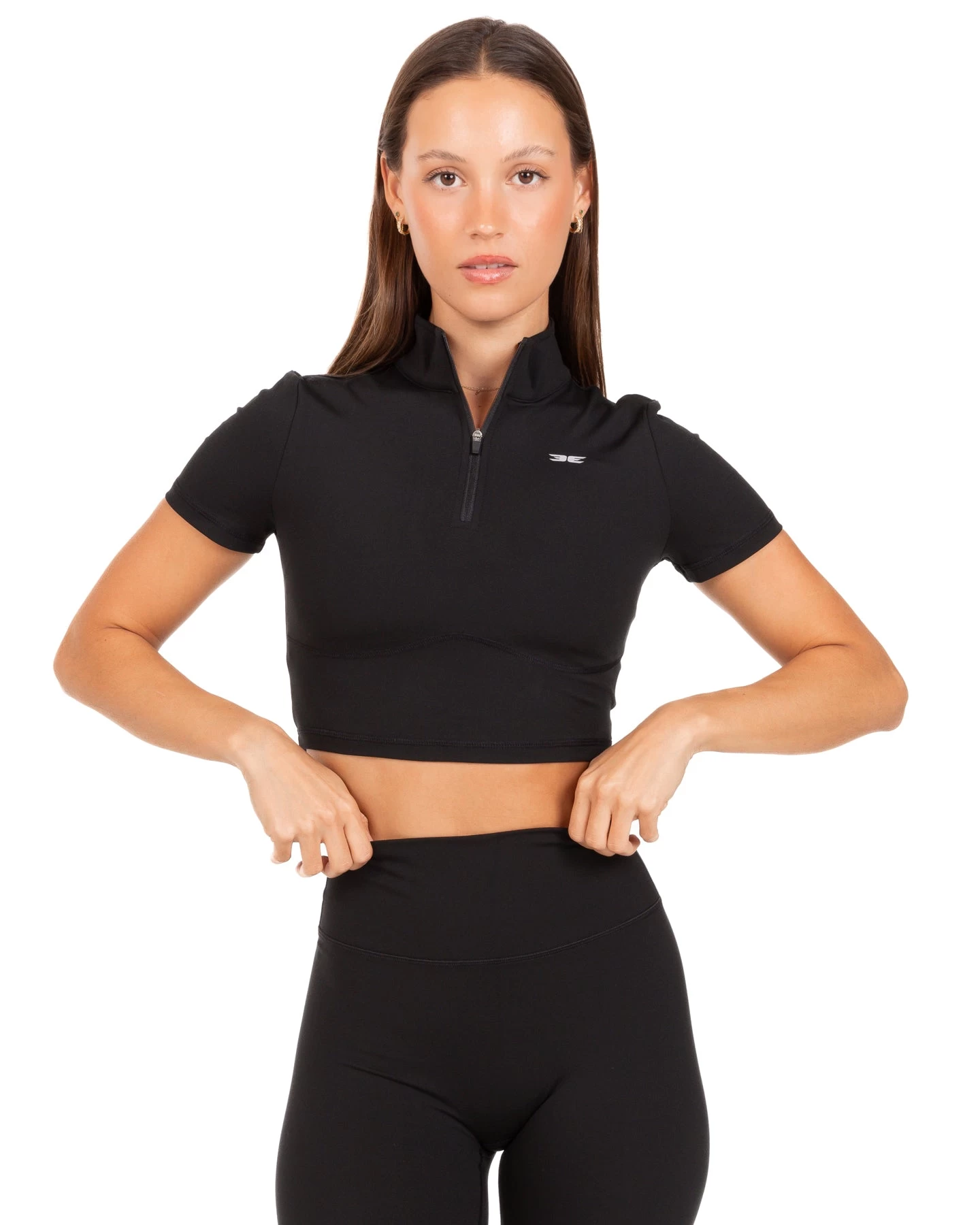 Elite Eleven Auraluxe Crop Tee - Black 2 Elite Eleven Auraluxe Crop Tee - Black - Image 2