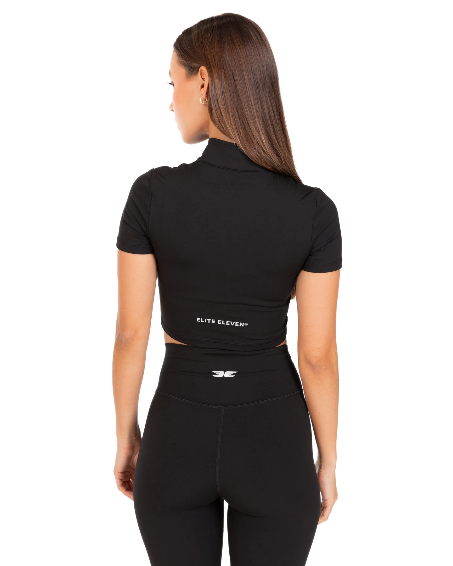 Elite Eleven Auraluxe Crop Tee - Black 4 Elite Eleven Auraluxe Crop Tee - Black - Image 4