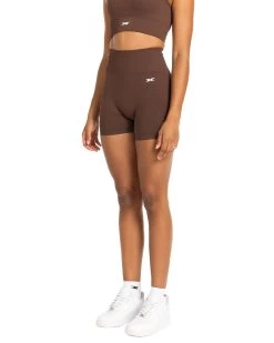 Elite Eleven Elite Seamless V2 Shorts - Chocolate (Subtle Scrunch) -Fit Style Shop MARCHECOM1853