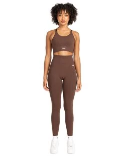 Elite Eleven Elite Seamless V2 Leggings - Chocolate -Fit Style Shop MARCHECOM1892