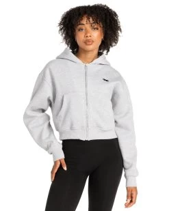 Elite Eleven Cropped Classic Zip Through - Grey