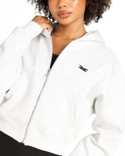 Elite Eleven Cropped Classic Zip Through - Polar Grey 7 Elite Eleven Cropped Classic Zip Through - Polar Grey -Fit Style Shop MARCHECOM75083