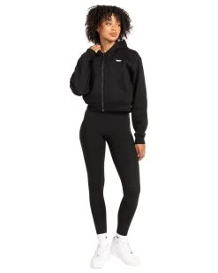 Elite Eleven Cropped Classic Zip Through - Black -Fit Style Shop MARCHECOM75175