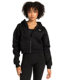 Elite Eleven Cropped Classic Zip Through - Black -Fit Style Shop MARCHECOM75233