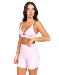 Elite Eleven Micro Twist Bra - Blush Pink -Fit Style Shop OCTECOMDAY144187