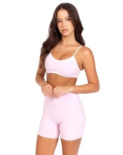 Elite Eleven Micro Contrast Bra - Blush Pink -Fit Style Shop OCTECOMDAY144430