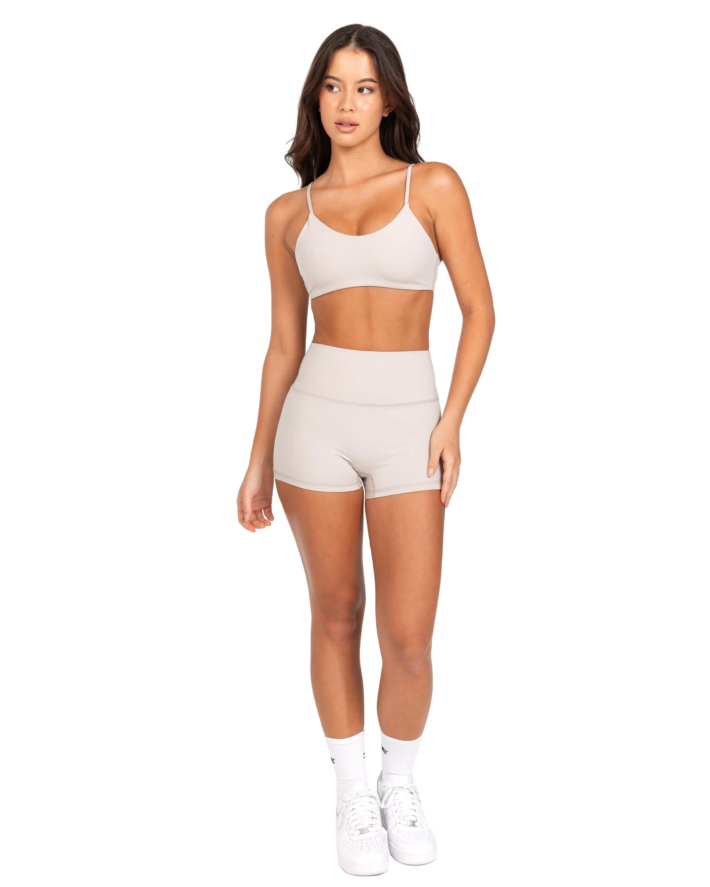 Elite Eleven Aura SF Micro Shorts - Oat Latte 2 Elite Eleven Aura SF Micro Shorts - Oat Latte - Image 2