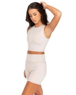 Elite Eleven Aura Boxy Tank - Oat Latte -Fit Style Shop OCTECOMDAY144846