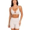 Elite Eleven Micro Twist Bra - Oat Latte
