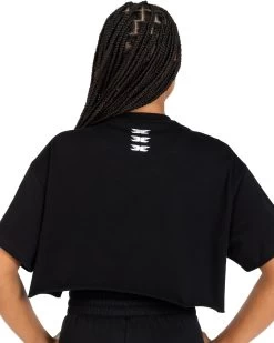Elite Eleven Women's Cropped Registered Tee - Black 7 Elite Eleven Women's Cropped Registered Tee - Black -Fit Style Shop REGISTEREDSETS66452