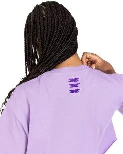 Elite Eleven Women's Cropped Registered Tee - Purple 7 Elite Eleven Women's Cropped Registered Tee - Purple -Fit Style Shop REGISTEREDSETS66669