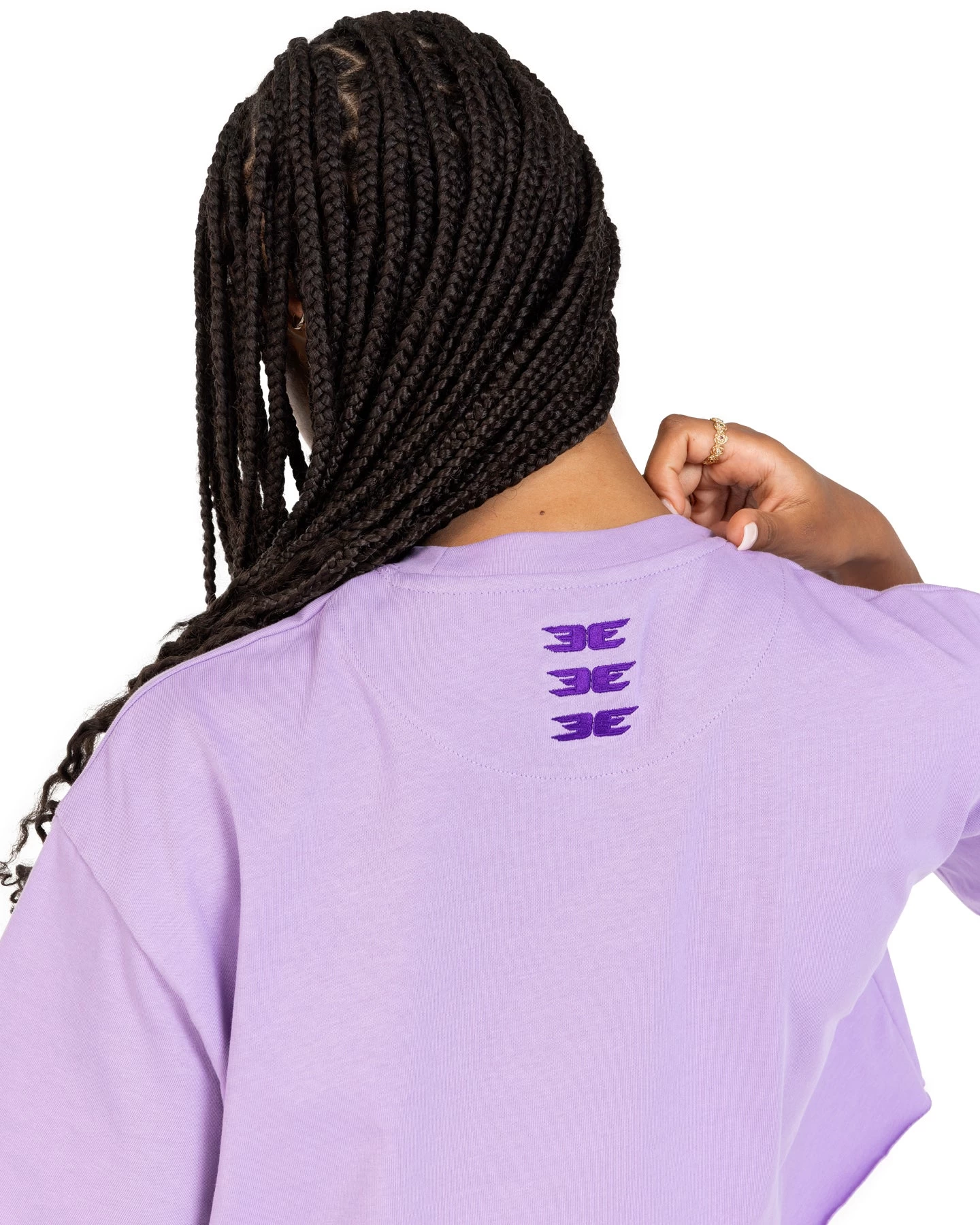 Elite Eleven Women's Cropped Registered Tee - Purple 4 Elite Eleven Women's Cropped Registered Tee - Purple - Image 4