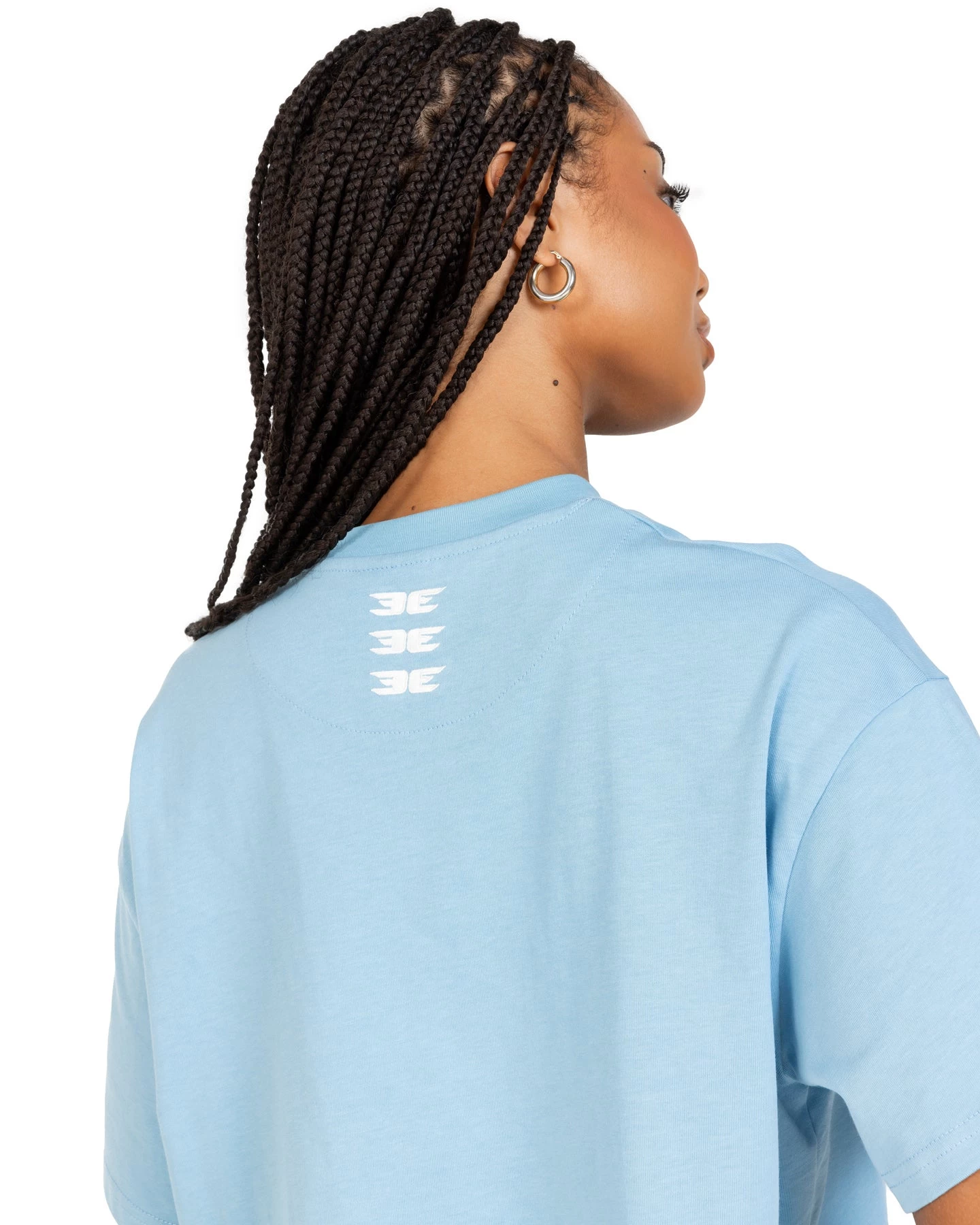 Elite Eleven Women's Cropped Registered Tee - Light Blue 2 Elite Eleven Women's Cropped Registered Tee - Light Blue - Image 2