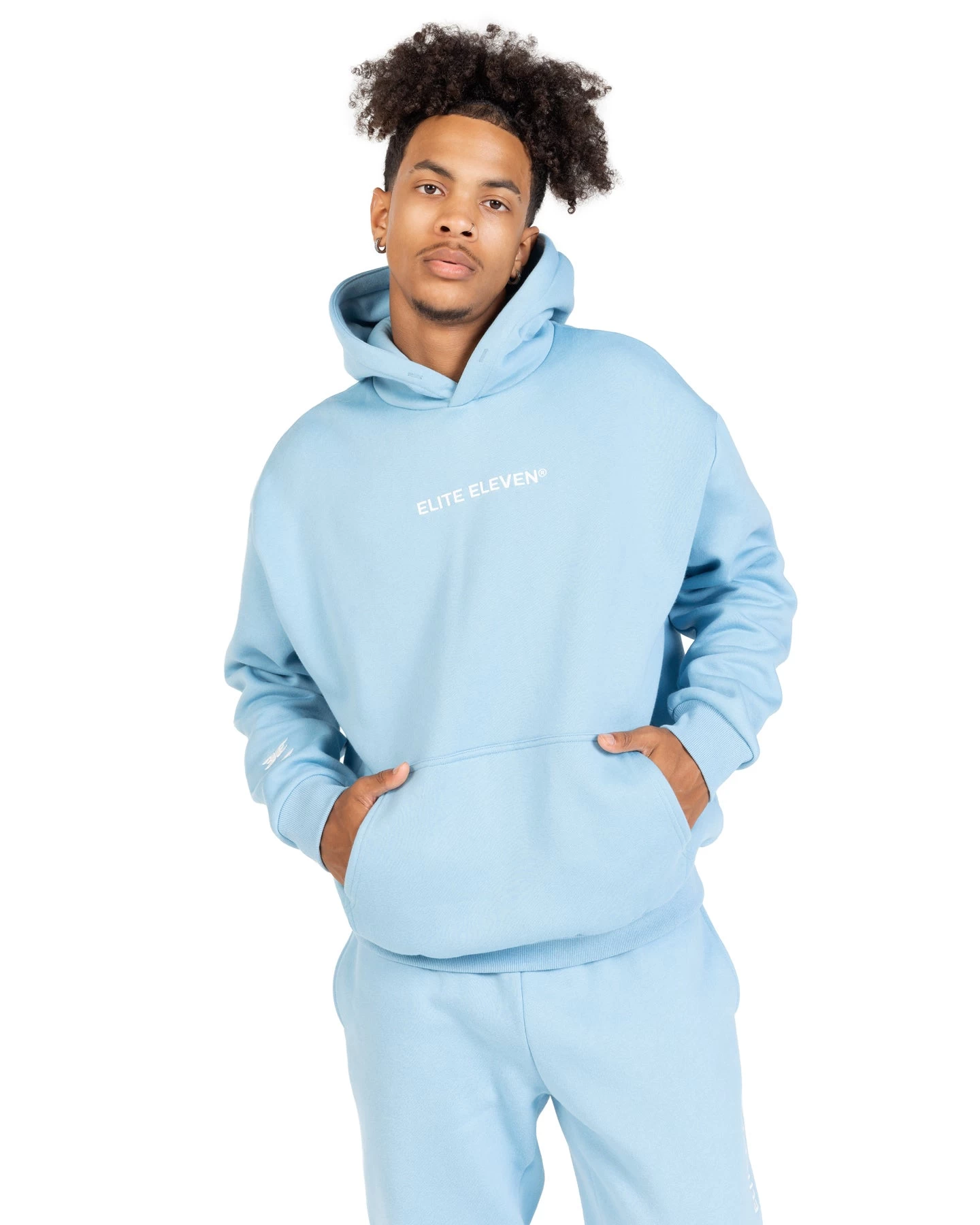 Elite Eleven Registered Hoodie - Light Blue 3 Elite Eleven Registered Hoodie - Light Blue - Image 3