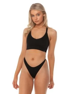 Elite Eleven Ribbed Seamless Strappy Bra - Black -Fit Style Shop SEAMLESSRIBBED12 31631 c62d959f ddde 432c 95df 8533968aa53d