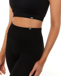 Elite Eleven Ribbed Seamless Support Bra - Black 9 Elite Eleven Ribbed Seamless Support Bra - Black -Fit Style Shop SEAMLESSRIBBED12 31771