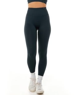 Elite Eleven Ribbed Seamless Leggings - Navy -Fit Style Shop SEAMLESSRIBBED12 32383