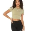Elite Eleven Elite Crop Tee - Sage