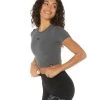 Elite Eleven Elite Crop Tee - Dark Grey