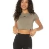 Elite Eleven Elite Crop Tee - Khaki
