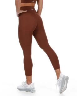 Elite Eleven 7/8 Cross Over Leggings - Cappuccino -Fit Style Shop cappucino.crossover 3of27