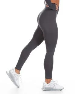 Elite Eleven Cross Over Leggings - Charcoal -Fit Style Shop charcoal.crossover 25of30