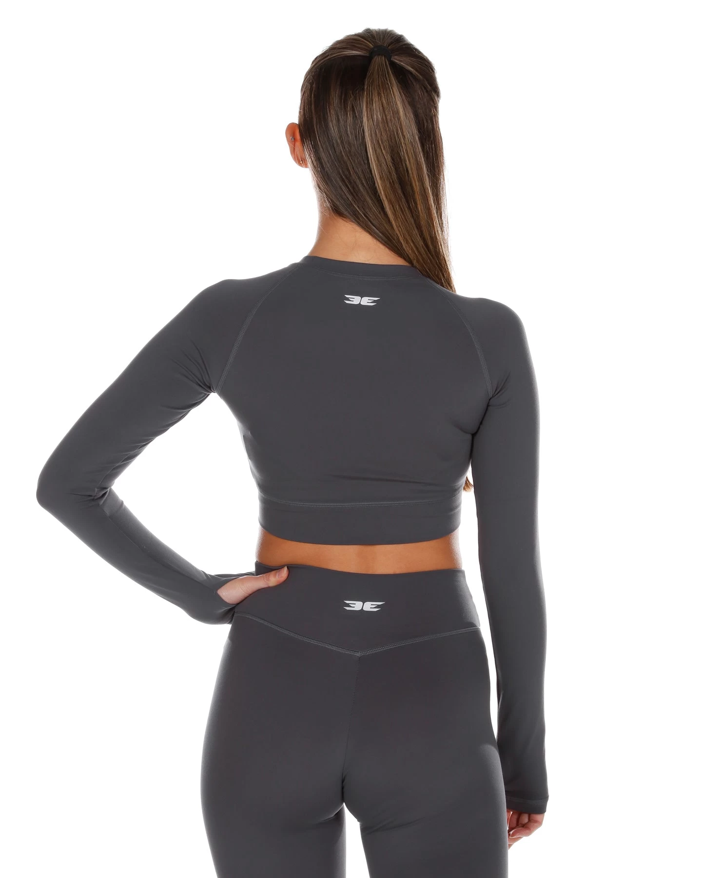 Elite Eleven Cross Over Long Sleeve - Charcoal 2 Elite Eleven Cross Over Long Sleeve - Charcoal - Image 2