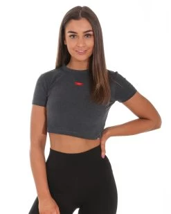 Elite Eleven Elite Crop Tee - Charcoal