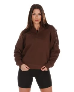 Elite Eleven Classic 1/4 Zip - Chocolate