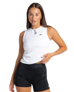 Elite Eleven Ace Zip Tank - White
