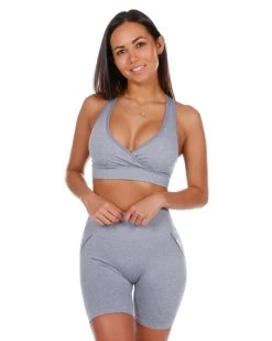 Elite Eleven Seamless Vantage Bra - Grey Mist 6 Elite Eleven Seamless Vantage Bra - Grey Mist -Fit Style Shop eliteseamless.2 113of193