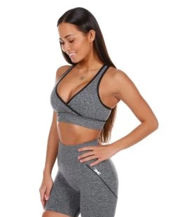 Elite Eleven Seamless Vantage Bra - Heather Black