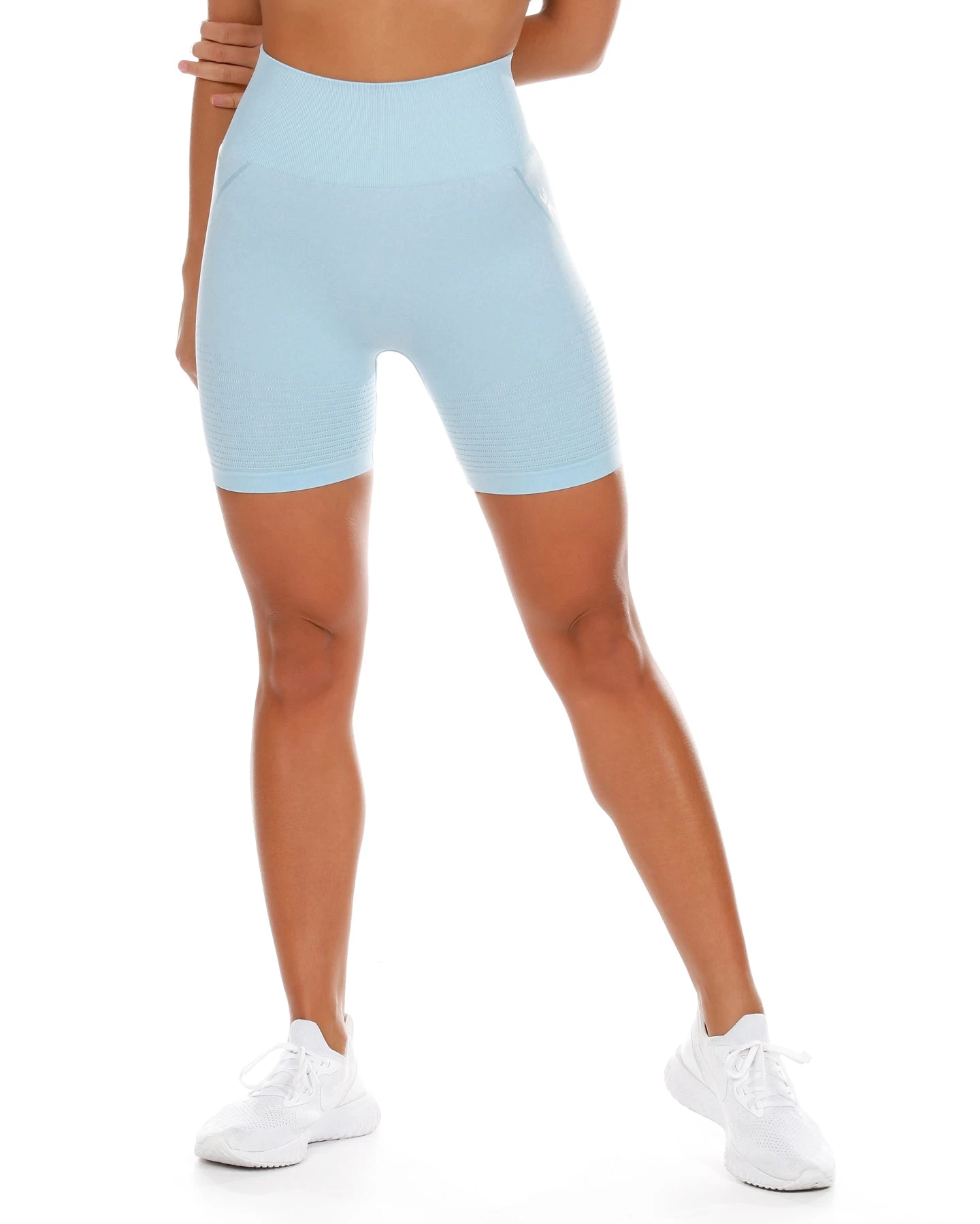 Elite Eleven Elite Seamless Shorts - Pale Blue 2 Elite Eleven Elite Seamless Shorts - Pale Blue - Image 2