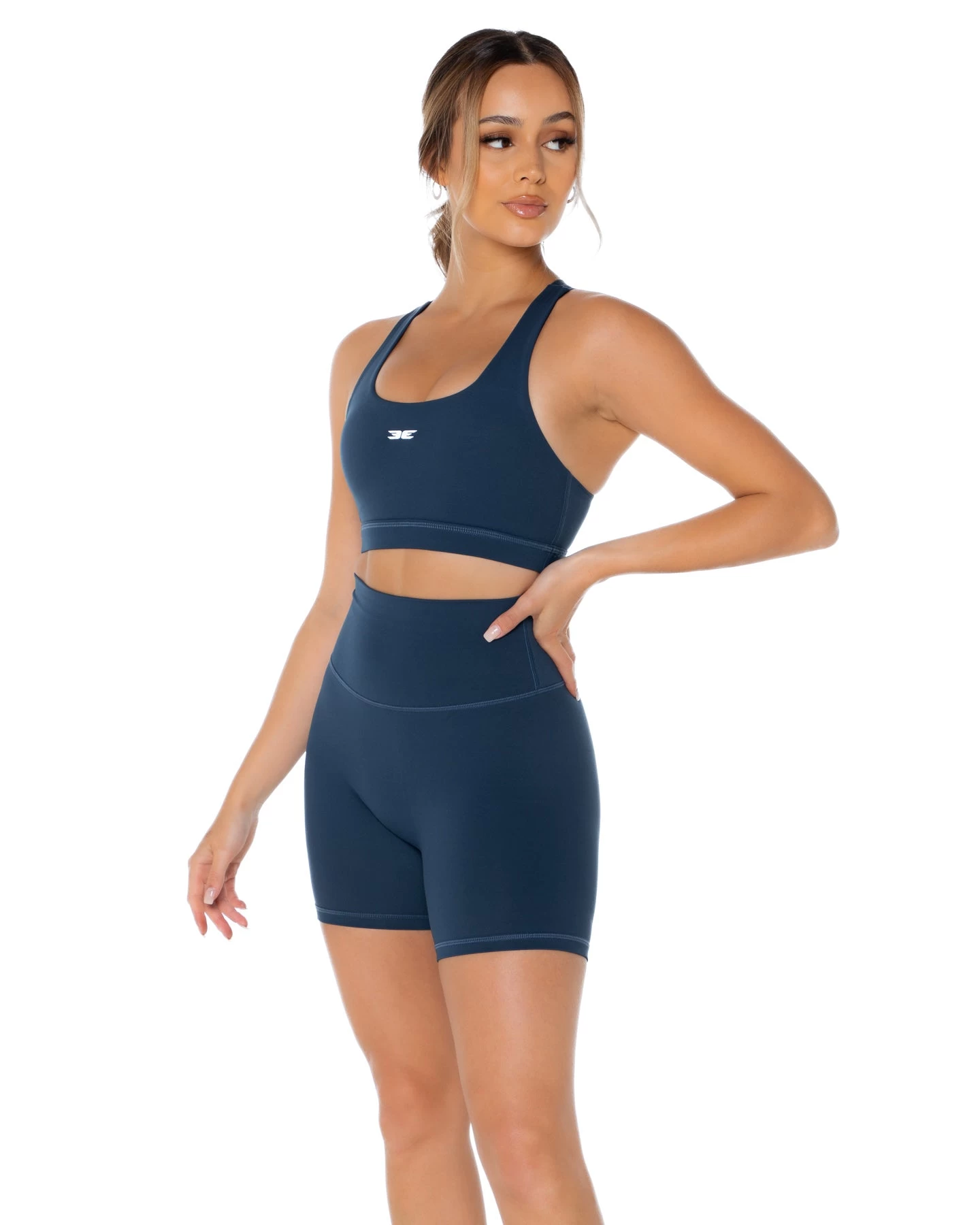 Elite Eleven Aura Scrunch Shorts - Navy 2 Elite Eleven Aura Scrunch Shorts - Navy - Image 2