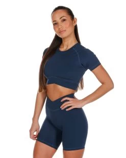 Elite Eleven Cross Over Tee - Navy Blue