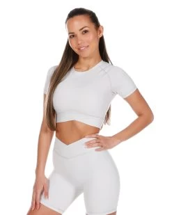 Elite Eleven Cross Over Tee - Pearl Grey