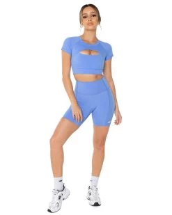 Elite Eleven Curve Shorts - Powder Blue -Fit Style Shop powderblue.2 12