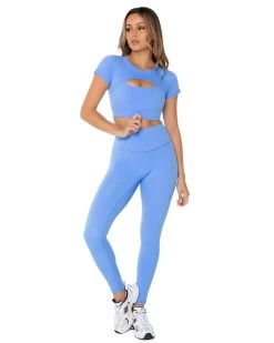Elite Eleven Aura Scrunch Leggings - Powder Blue -Fit Style Shop powderblue.2 39